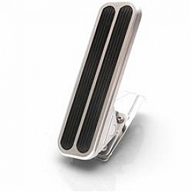 Vintage Parts Accelerator Pedal - Silver Aluminum - 62399