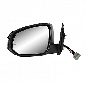 K-Source Exterior Mirror Electric OEM Black Single - 70190T