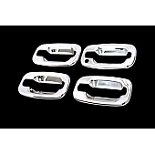 Paramount Automotive Exterior Door Handle Cover - Silver ABS Plastic Triple Chrome Plated - 640118