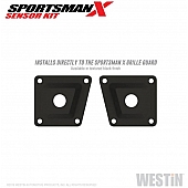 Westin Automotive Parking Aid Sensor Relocation Bracket - Black Steel Set Of 2 - 40-21025