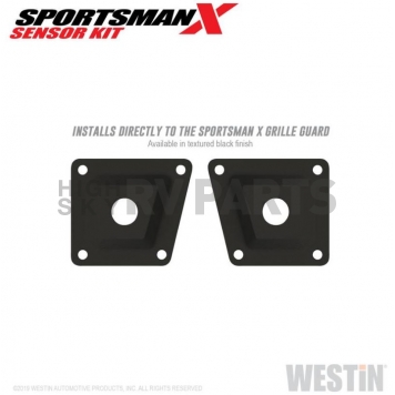 Westin Automotive Parking Aid Sensor Relocation Bracket - Black Steel Set Of 2 - 40-21025