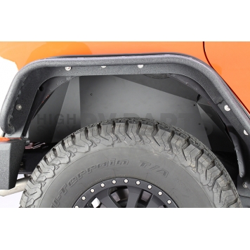 Fishbone Offroad Fender Well Liner Aluminum Black - Rear Set Of 2 - FB33007R-3