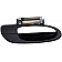 Help! By Dorman Exterior Door Handle - Plastic Silver Lever And Black Housing Single - 83515