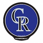 POWERDECAL Decal - Colorado Rockies Logo Black Plastic 4-1/2 Inch - PWR6401