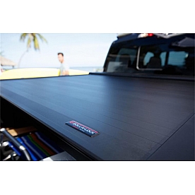 Roll-N-Lock Tonneau Cover Hard Power Retractable Black Matte Aluminum - RC131E