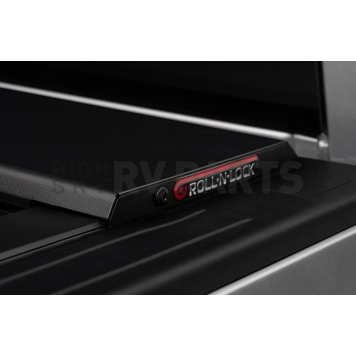 Roll-N-Lock Tonneau Cover Hard Power Retractable Black Matte Aluminum - RC131E-3