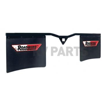 Roadmaster Inc Mud Flap - Rubber Black Powder Coated Set Of 2 - 4400