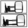 Xtune Exterior Towing Mirror Electric Rectangular Single - 9935442
