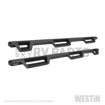 Westin Automotive Nerf Bar - Truck Wheel to Wheel Black Powder Coated Steel Square - 56-534015