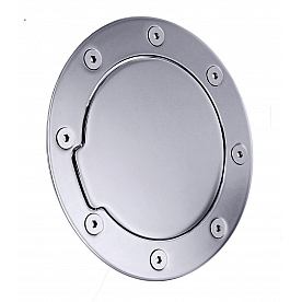 All Sales Fuel Door - Round Aluminum - 6101C