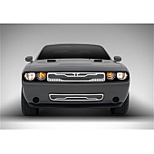 DJ Grilles Grille Insert - Black Matte Stainless Steel - DJ91421