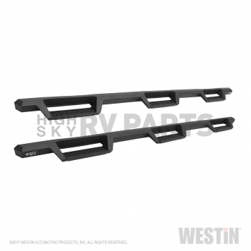 Westin Automotive Nerf Bar - Truck Wheel to Wheel Black Powder Coated Steel Square - 56-534335
