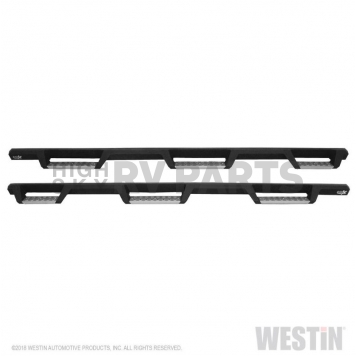 Westin Automotive Nerf Bar - Truck Wheel to Wheel Black Powder Coated Steel Square - 56-534345