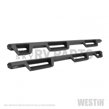 Westin Automotive Nerf Bar - Truck Wheel to Wheel Black Powder Coated Steel Square - 56-534565