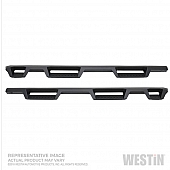 Westin Automotive Nerf Bar - Truck Wheel to Wheel Black Powder Coated Steel Square - 56-534695