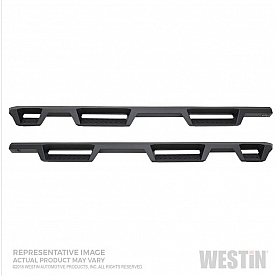 Westin Automotive Nerf Bar - Truck Wheel to Wheel Black Powder Coated Steel Square - 56-534695