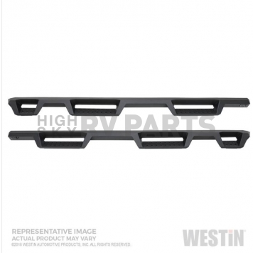 Westin Automotive Nerf Bar - Truck Wheel to Wheel Black Powder Coated Steel Square - 56-534695