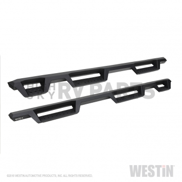 Westin Automotive Nerf Bar - Truck Wheel to Wheel Black Powder Coated Steel Square - 56-534705