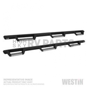 Westin Automotive Nerf Bar - Truck Wheel to Wheel Black Powder Coated Steel Square - 56-5347052