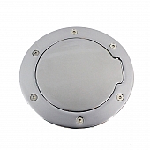 All Sales Fuel Door - Round Aluminum - 6051