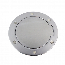 All Sales Fuel Door - Round Aluminum - 6051