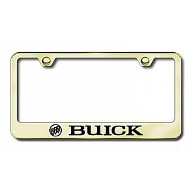 Automotive Gold License Plate Frame - Gold Stainless Steel - LFBUIEG
