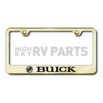 Automotive Gold License Plate Frame - Gold Stainless Steel - LFBUIEG