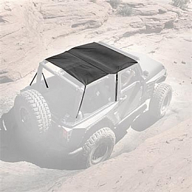 Smittybilt Bikini Top OEM Style Fabric Black Diamond - 94235