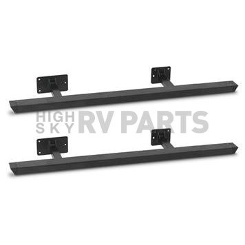Warrior Products Running Board Powder Coated Black Steel Stationary - 7431