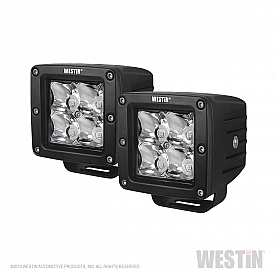 Westin Automotive Driving/ Fog Light - LED Rectangular - 09-12200B-PR