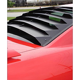 Astra/Hammond Window Louver Rear Window ABS Plastic Black - 1159