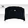 Extreme Dimensions Hood - Primered Fiberglass Black - 109245