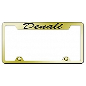 Automotive Gold License Plate Frame - Gold Stainless Steel - TFSDENEG