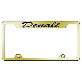 Automotive Gold License Plate Frame - Gold Stainless Steel - TFSDENEG