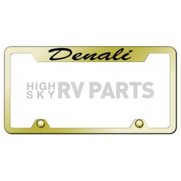 Automotive Gold License Plate Frame - Gold Stainless Steel - TFSDENEG