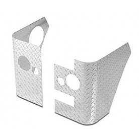 Warrior Products Body Corner Guard - Aluminum Silver Set Of 2 - 925A