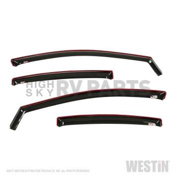 Westin Automotive Rainguard - Smoke Gloss Acrylic Set Of 4 - 72-43489