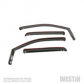 Westin Automotive Rainguard - Smoke Gloss Acrylic Set Of 4 - 72-44489