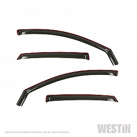 Westin Automotive Rainguard - High Gloss Smoke Acrylic Set Of 4 - 72-44491