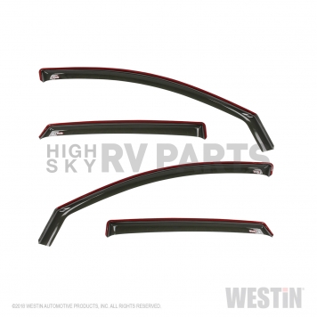 Westin Automotive Rainguard - High Gloss Smoke Acrylic Set Of 4 - 72-44491
