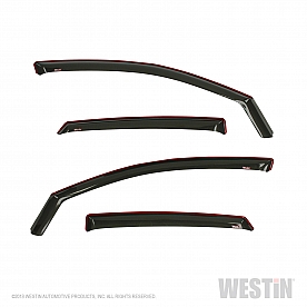 Westin Automotive Rainguard - High Gloss Smoke Acrylic Set Of 4 - 72-44493