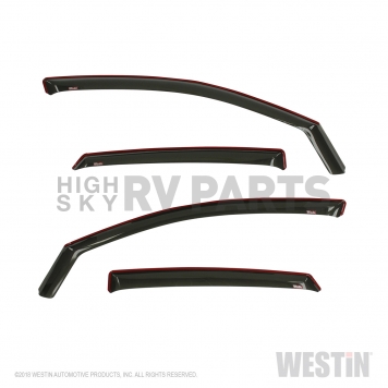 Westin Automotive Rainguard - High Gloss Smoke Acrylic Set Of 4 - 72-44493