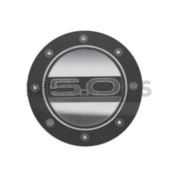 Drake Automotive Fuel Door - Round ABS Plastic With Stainless Steel Hardware - Z66405265B
