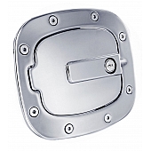 All Sales Fuel Door - Square Aluminum - 6071PL