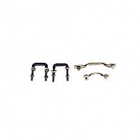 Rugged Ridge Windshield Tie Down - Stainless Steel Silver - 1110402