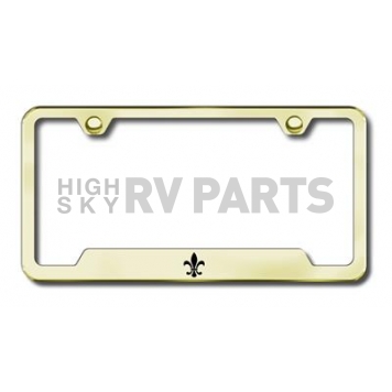 Automotive Gold License Plate Frame - Gold Stainless Steel - GFFDLEG