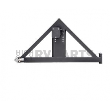 Smittybilt Spare Tire Carrier Bumper Mount Cold Rolled Steel Black - 76856-02