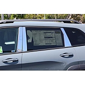 TFP (International Trim) Body Pillar Cover - Polished Stainless Steel Silver Set of 8 - 82353
