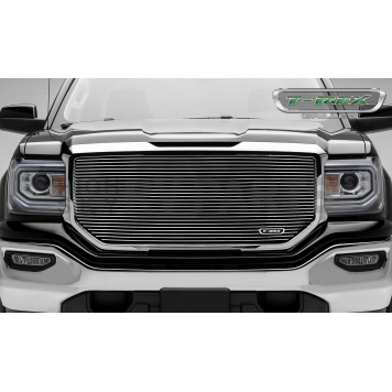 T-Rex Truck Products Grille Insert - Horizontal Bar Rectangular Polished Aluminum - 6202140