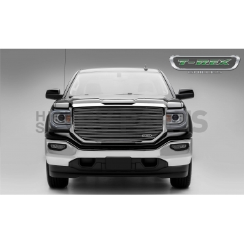 T-Rex Truck Products Grille Insert - Horizontal Bar Rectangular Polished Aluminum - 6202140-1